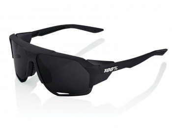 100% Norvik Peak Polar mattschwarz Sonnenbrille + klaren Scheiben