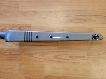 Fahrrad Gravelbike Gabel Voll-Carbon 28" 12x100mm grau/schwarz