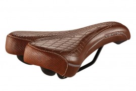 Fahrradsattel Retro/Vintage Leder-Optik MONTEGRAPPA NIGHT DAY schwarz, braun oder weiss