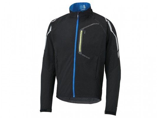 Shimano Hybrid Windbreaker Jacke mit abnehmbaren Ärmeln schwarz Gr. M