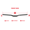 AZONIC FLOW FAT35 BAR Fahrrad Lenker 785mm schwarz/grau -NEU-