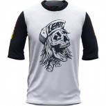 Leatt 3.0 MTB Skull 80s Fahrrad Jersey schwarz weiss Limited Edition Gr. L -Neu-